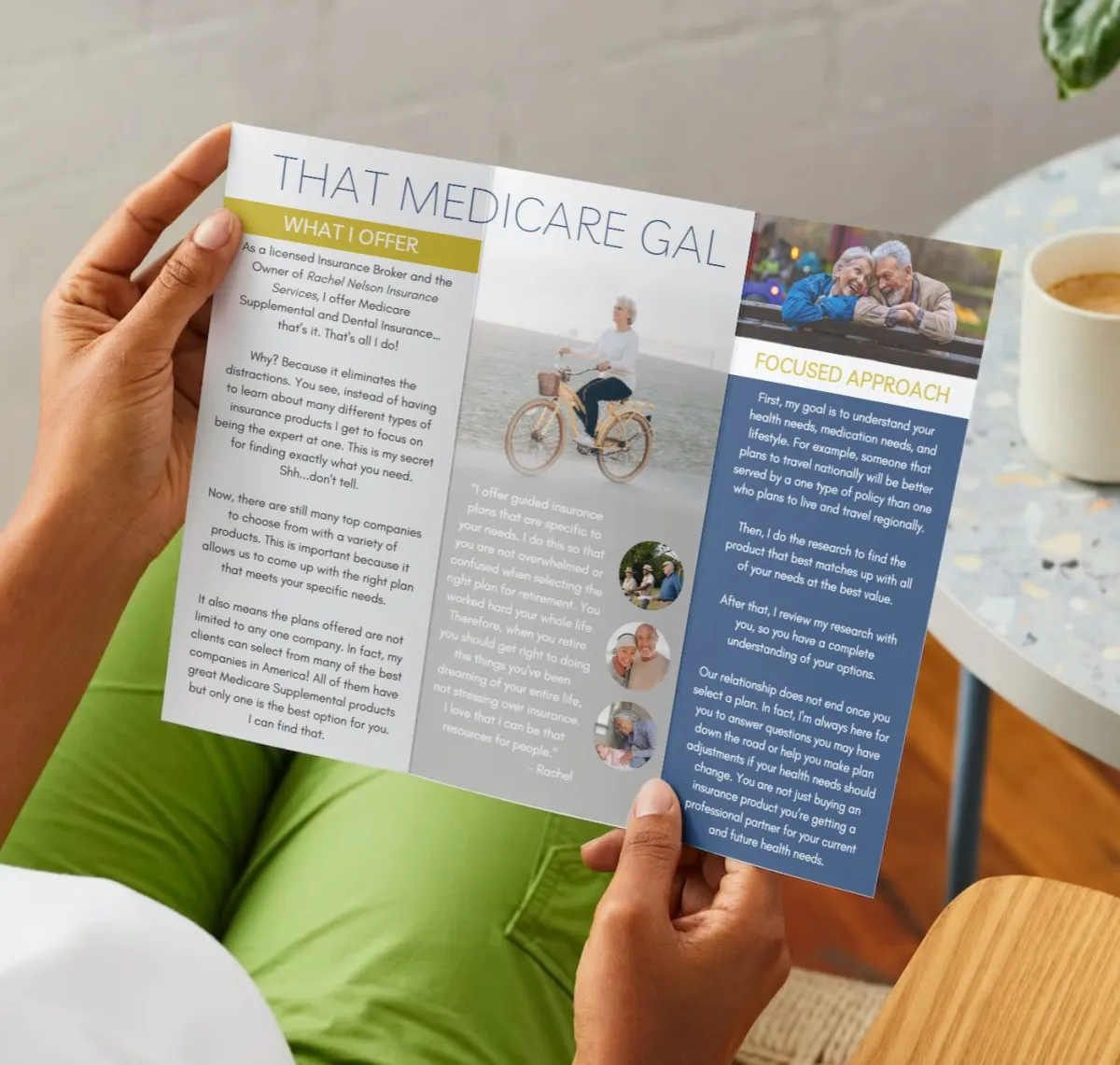 Printed marketing collateral shown on BE engagement's own website